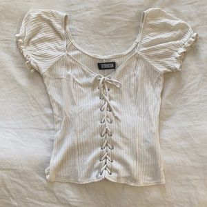 Reformation Knit Corset Top